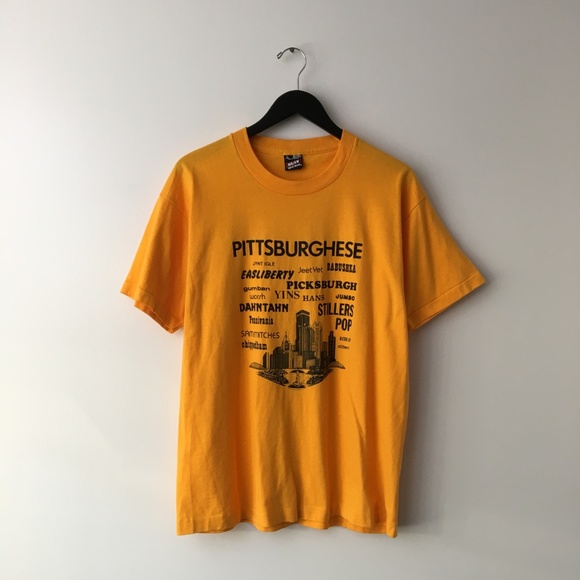 Vintage Pittsburgh Single Stitch Graphic Tee Shirt - Picture 2 of 8